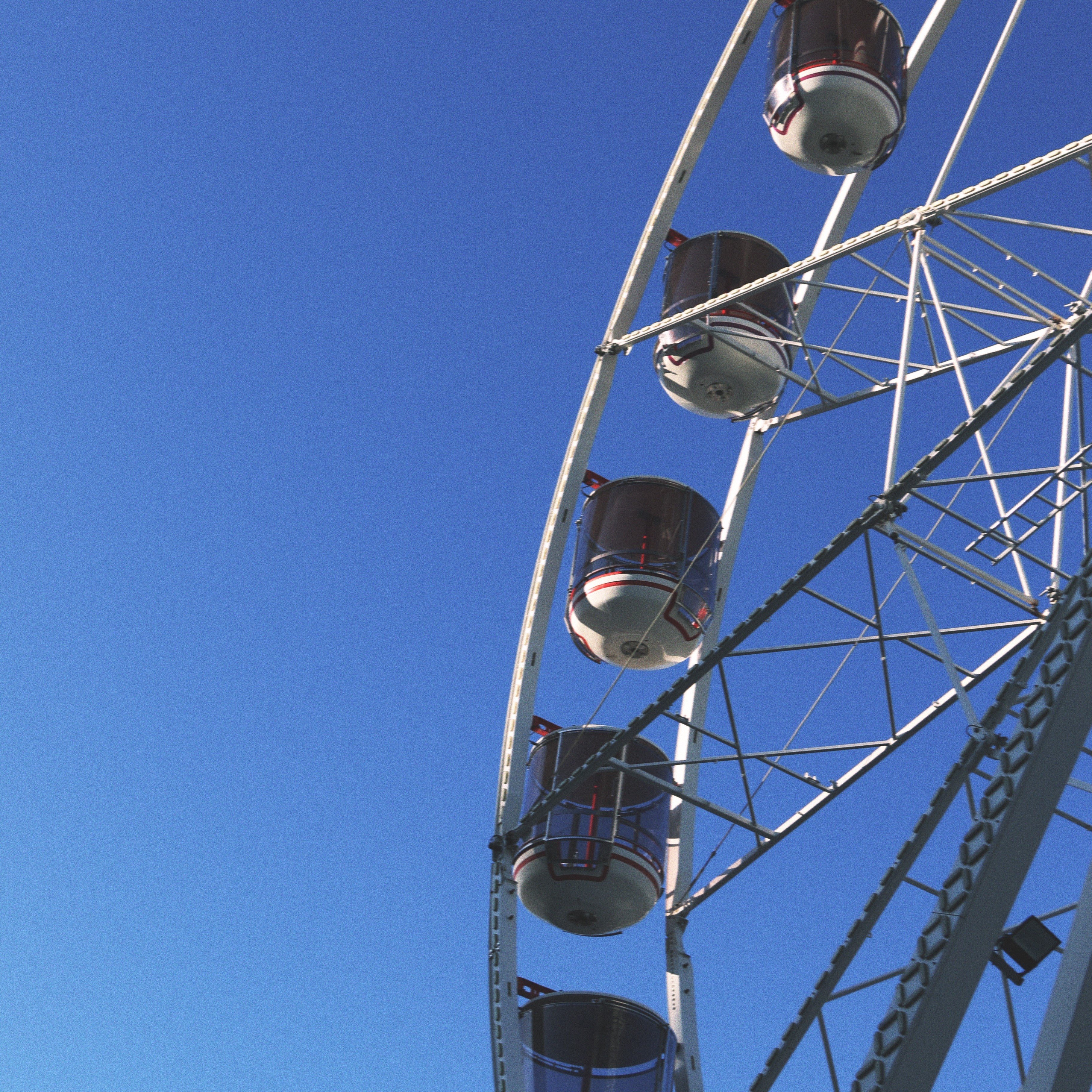 ferris wheel in front of late afternoon sky